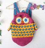 17.01.Z: Owl Mini Backpack Crochet